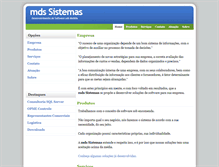 Tablet Screenshot of mdssistemas.inf.br